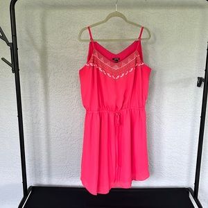 Apt. 9 Pink Womens Spaghetti Strap Dress Size XL